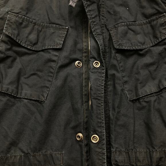 GAP X Industrial Standard Ripstop Military Utility Jacket Hooded Mens Small Navy - Picture 6 of 10